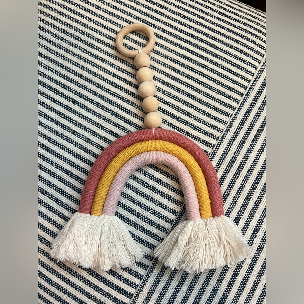 Rainbow Macrame Accessory